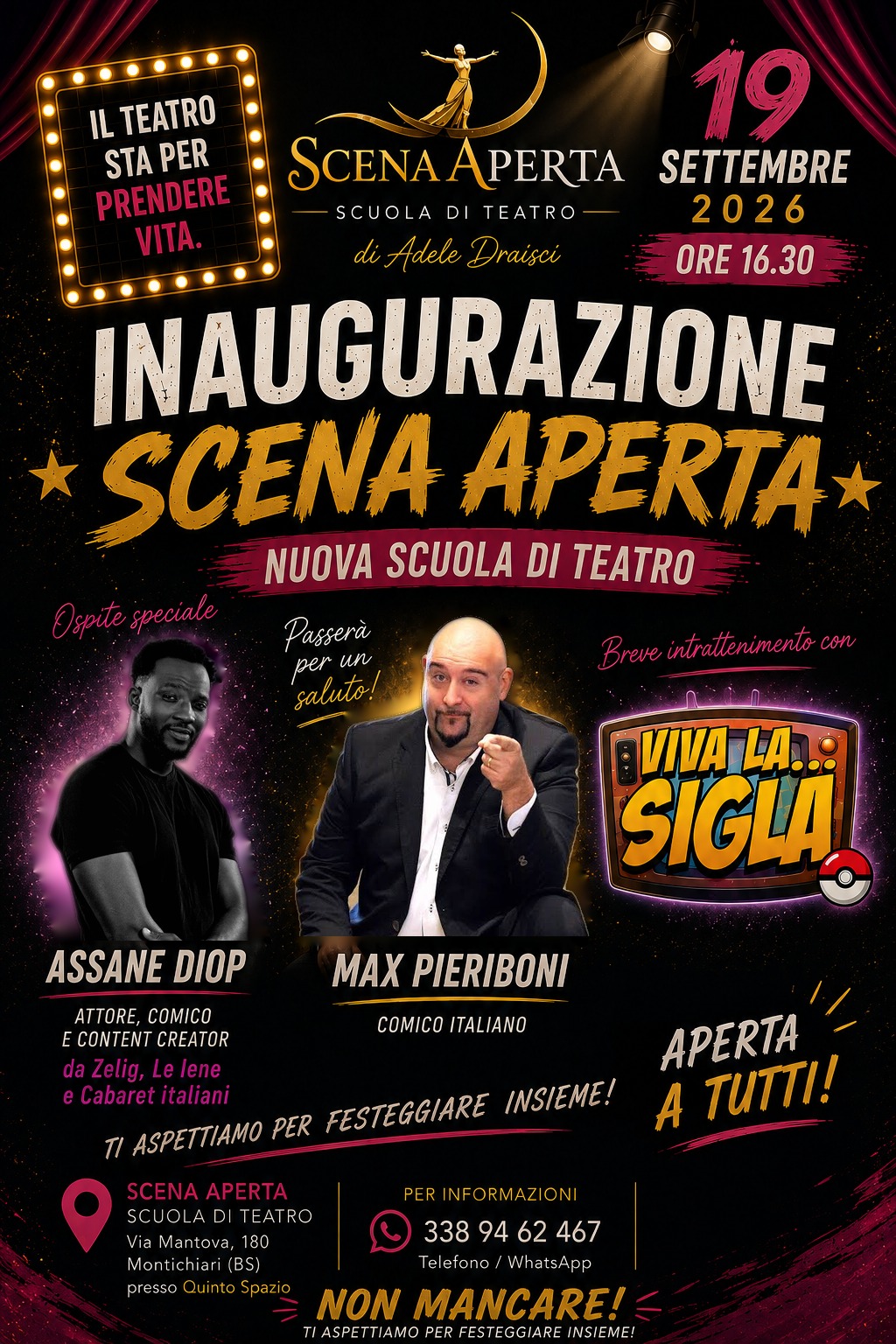 Locandina Inaugurazione scena aperta